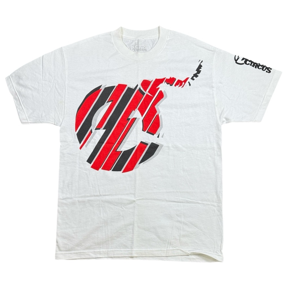 Nitro Circus Rider Bomb Logo T-Shirt Mens Large White Bombs Away Travis Pastrana